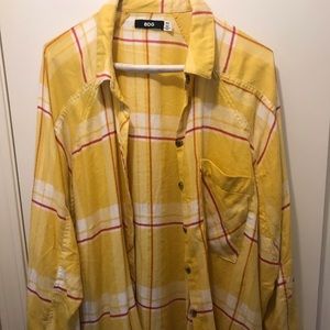 Urban outfitters yellow flannel